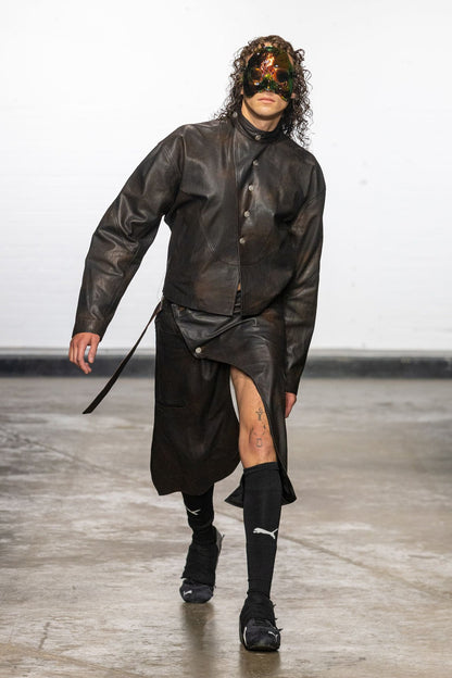 Lueder, SS25 Distressed Leather Ranger Jacket