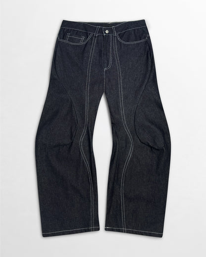 Lueder, SS25 Raw Denim Engineered Flare