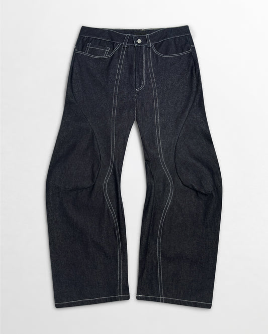 Lueder, SS25 Raw Denim Engineered Flare