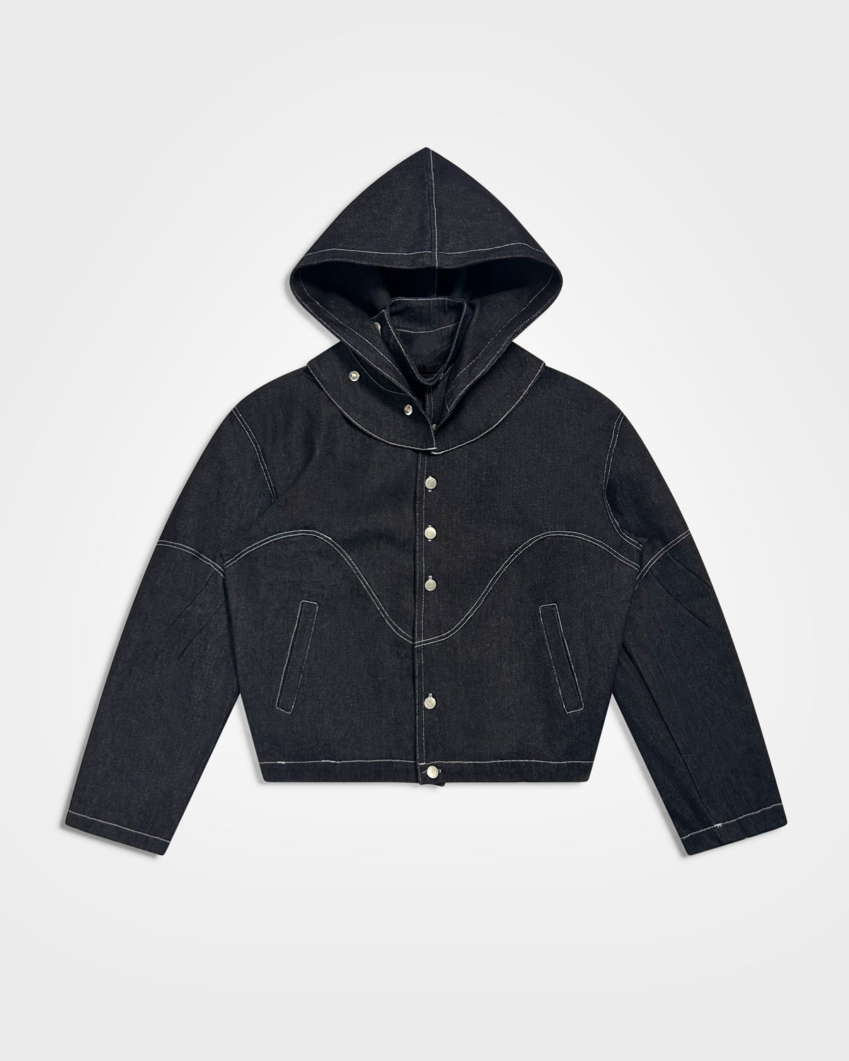 Lueder, SS25 Raw Denim Hooded Ranger Jacket
