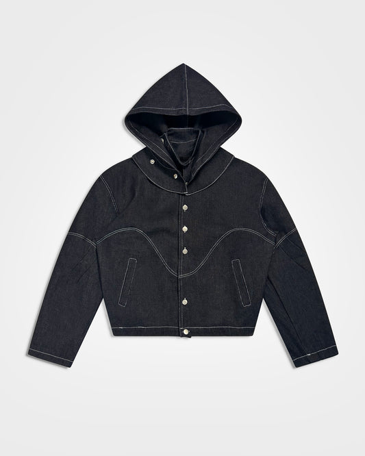 Lueder, SS25 Raw Denim Hooded Ranger Jacket