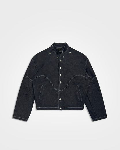 Lueder, SS25 Raw Denim Hooded Ranger Jacket