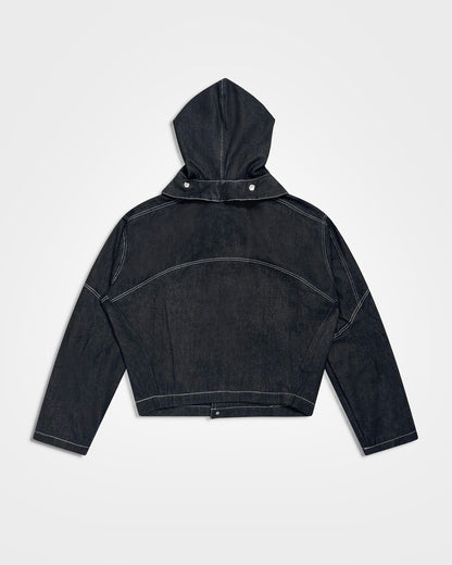Lueder, SS25 Raw Denim Hooded Ranger Jacket