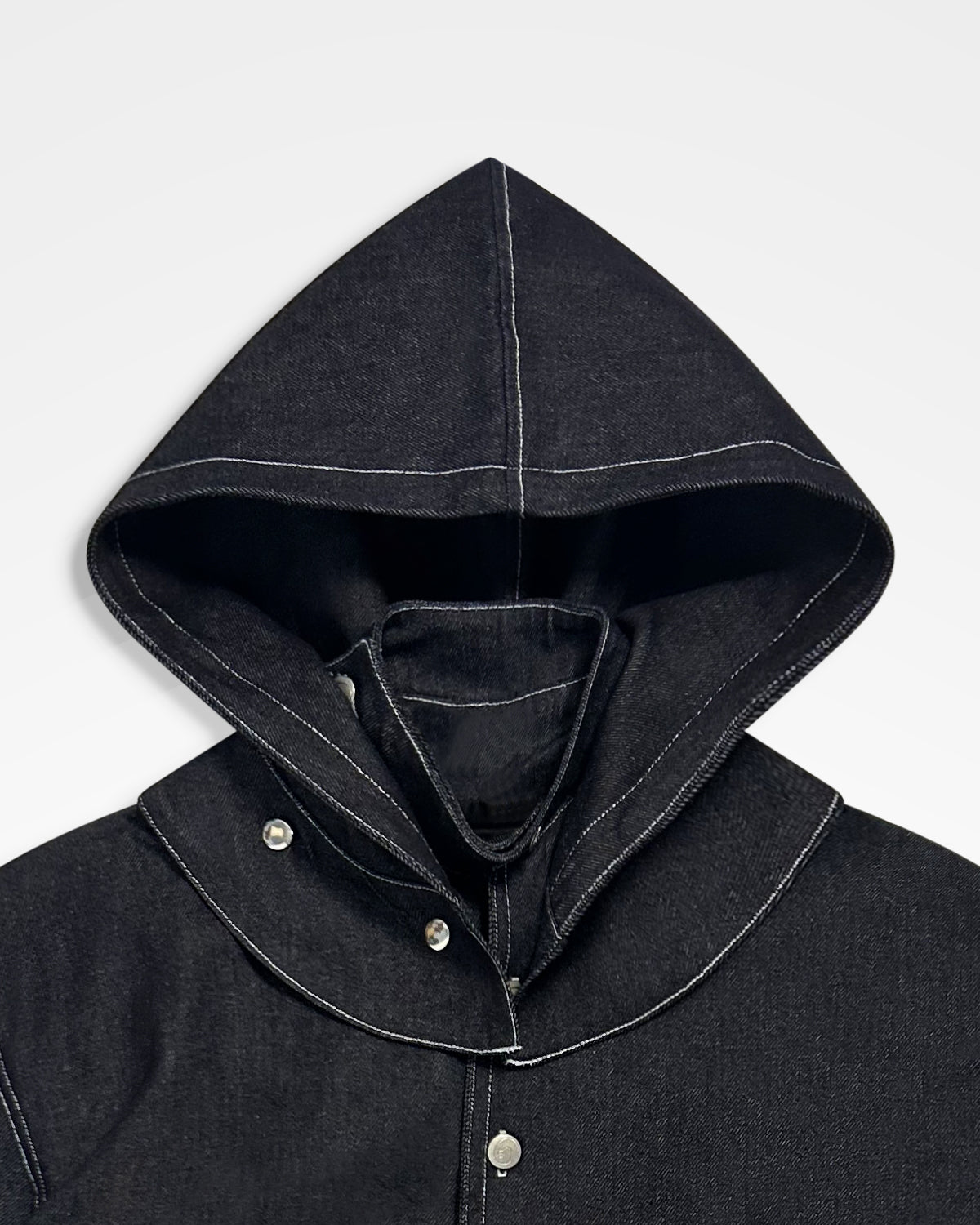 Lueder, SS25 Raw Denim Hooded Ranger Jacket