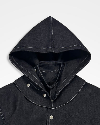 Lueder, SS25 Raw Denim Hooded Ranger Jacket