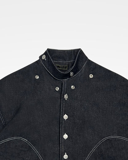 Lueder, SS25 Raw Denim Hooded Ranger Jacket