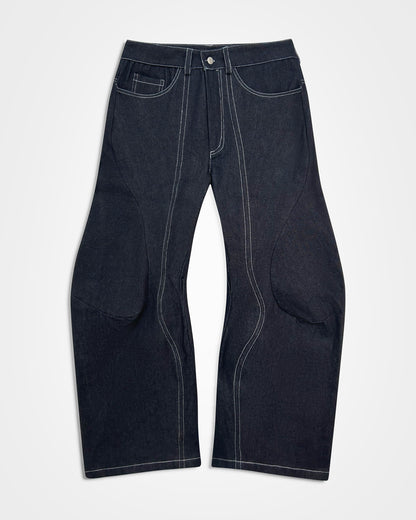 Lueder, SS25 Raw Denim Enginnered Flare