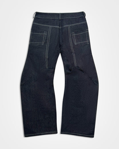 Lueder, SS25 Raw Denim Enginnered Flare