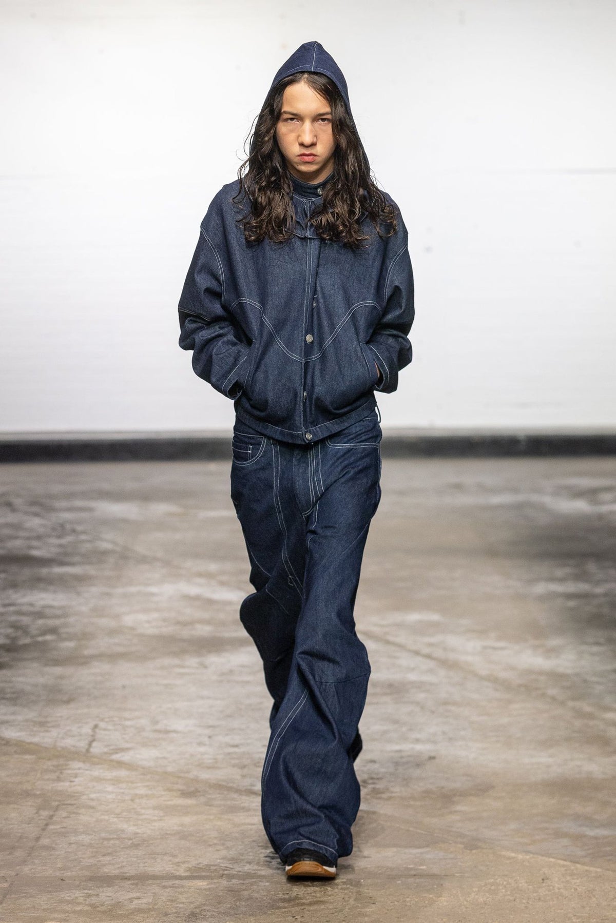 Lueder, SS25 Raw Denim Enginnered Flare