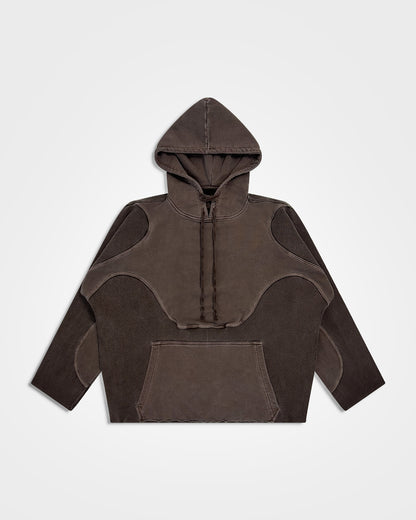 Lueder, SS25 Washed Brown Armour Hoodie