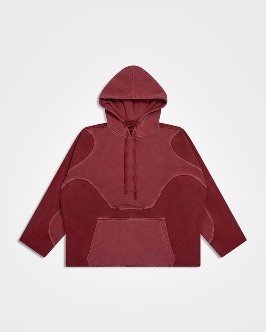 Lueder, SS25 Washed Red Armour Hoodie