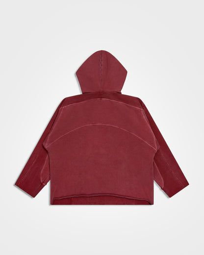 Lueder, SS25 Washed Red Armour Hoodie