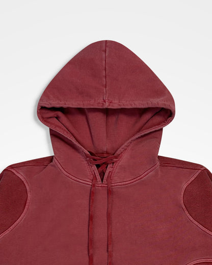 Lueder, SS25 Washed Red Armour Hoodie