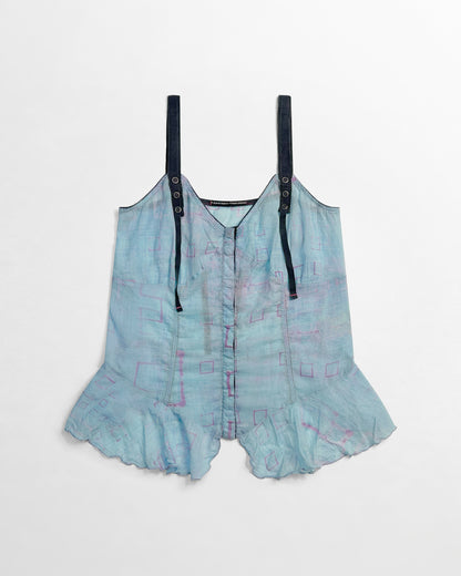 Marithe Francois Girbaud, Blue Shimmer Camisole