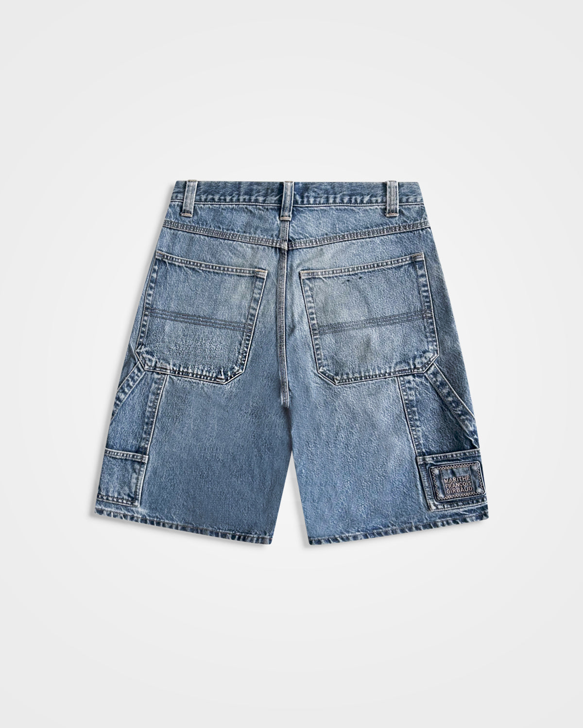 Marithe Francois Girbaud, Multi-Pocket Washed Cargo Shorts