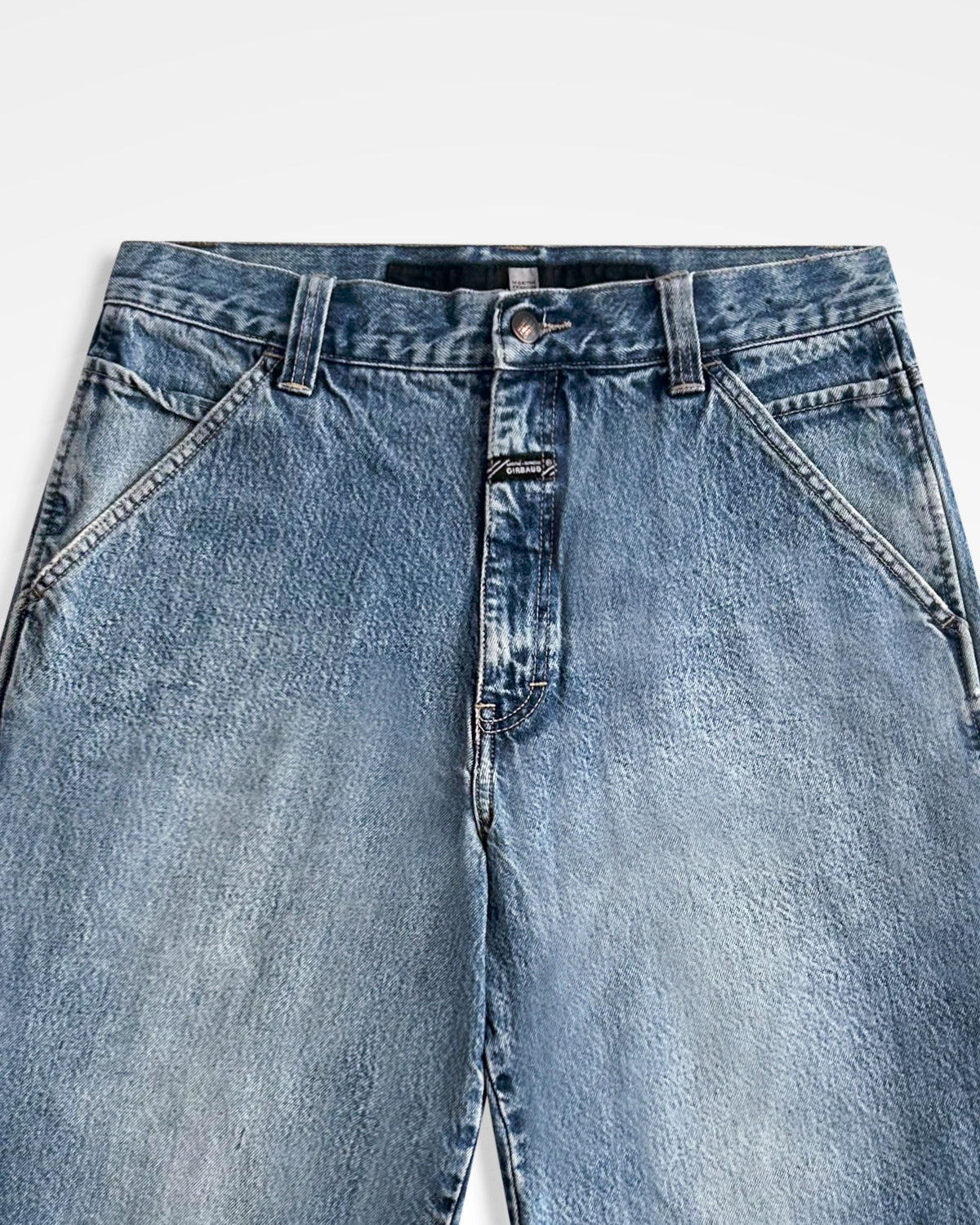 Marithe Francois Girbaud, Multi-Pocket Washed Cargo Shorts