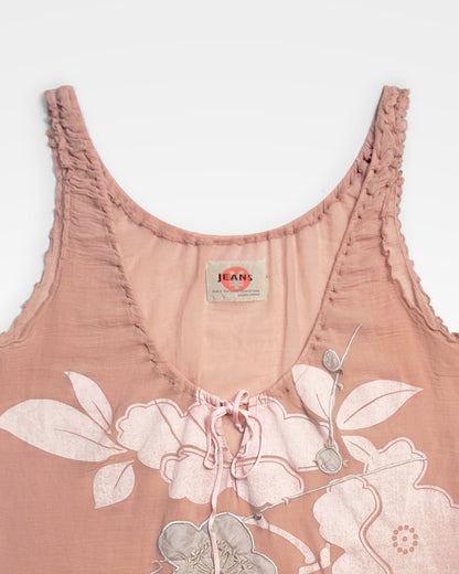 Michiko Koshino, Yen Jeans Embroidered Floral Tank