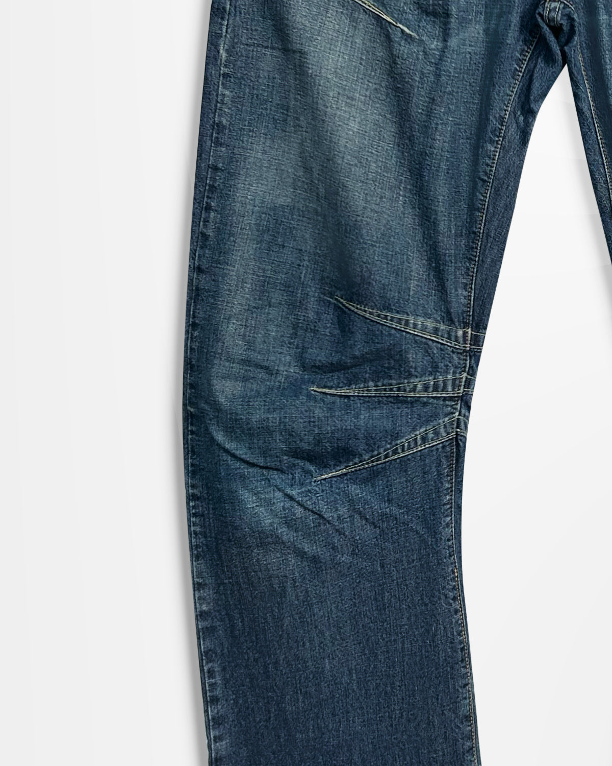 Michiko Koshino, Yen Jeans Multi-Dart Patched Jeans