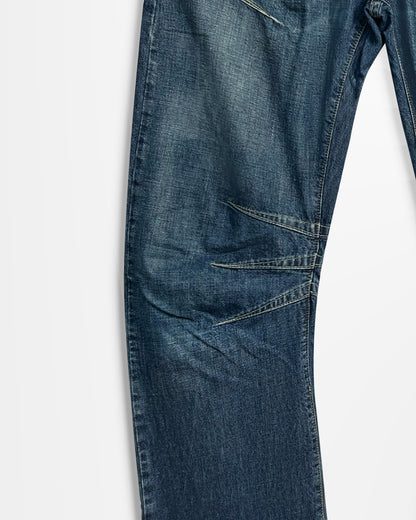 Michiko Koshino, Yen Jeans Multi-Dart Patched Jeans