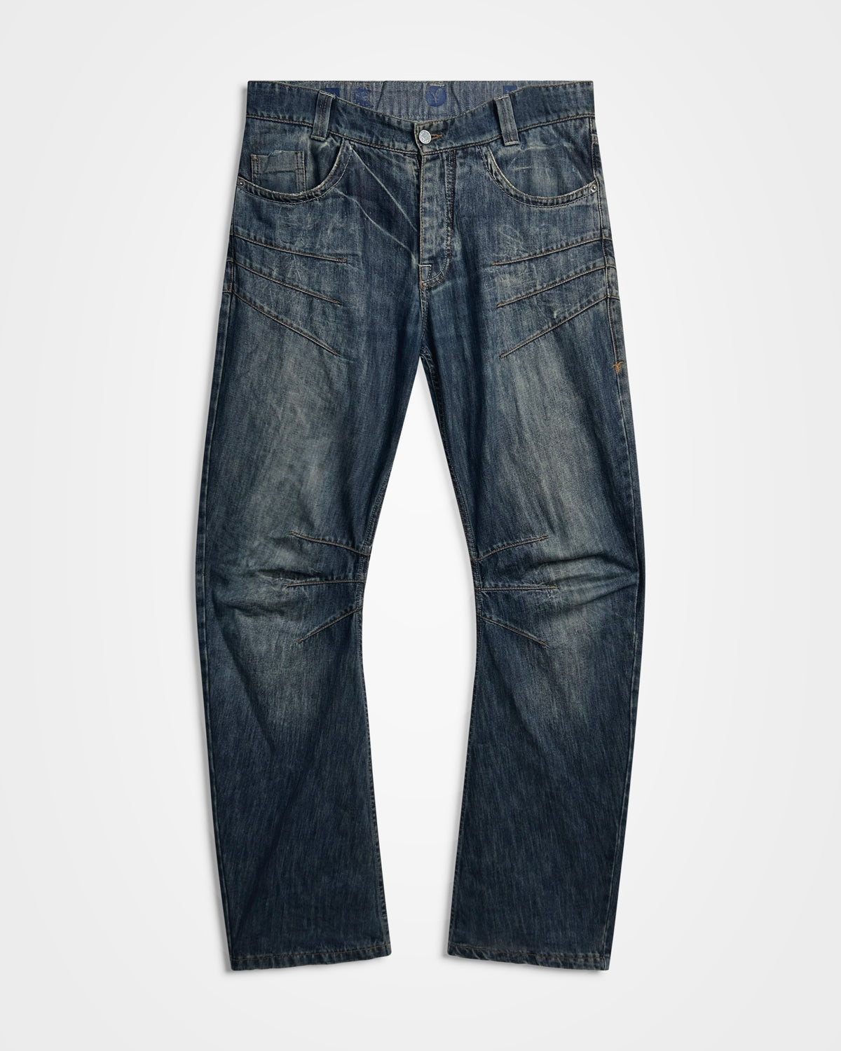 Michiko Koshino, Multi-Dart Scroll Tag Jeans