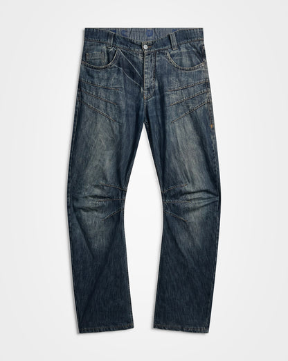 Michiko Koshino, Multi-Dart Scroll Tag Jeans