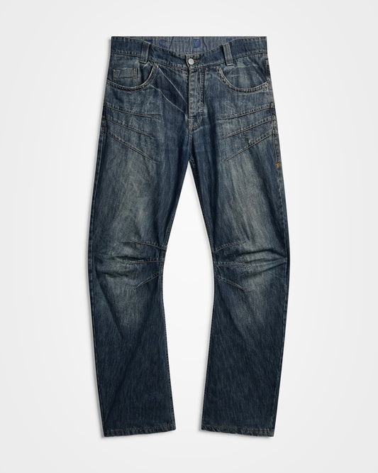 Michiko Koshino, Multi-Dart Scroll Tag Jeans