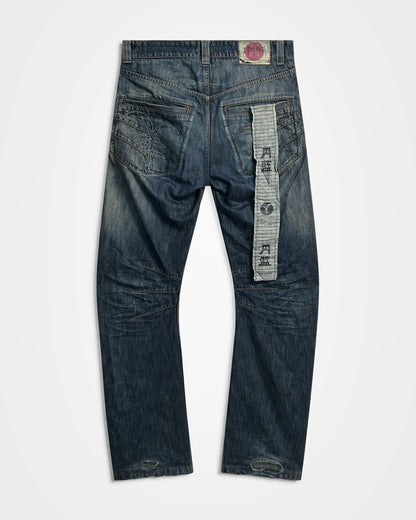 Michiko Koshino, Multi-Dart Scroll Tag Jeans