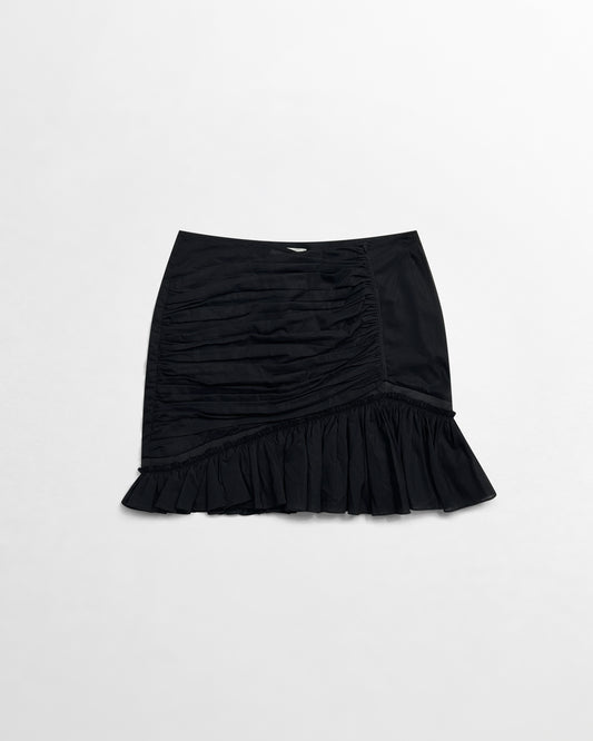 Nensi Dojaka, AW22 Asymmetric Ruched Mini Skirt