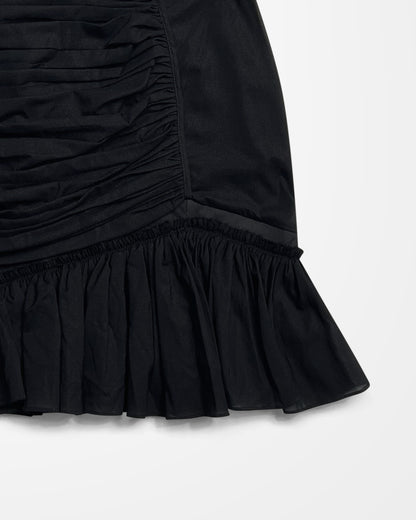 Nensi Dojaka, AW22 Asymmetric Ruched Mini Skirt
