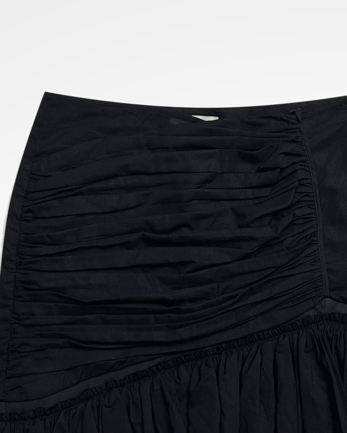 Nensi Dojaka, AW22 Asymmetric Ruched Mini Skirt