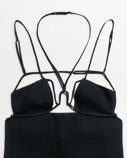 Nensi Dojaka, SS23 Sheer Strapped Mini Dress