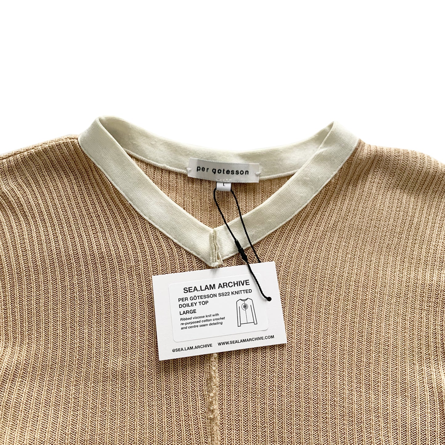 Per Gotesson, SS22 Doiley Knit Brown