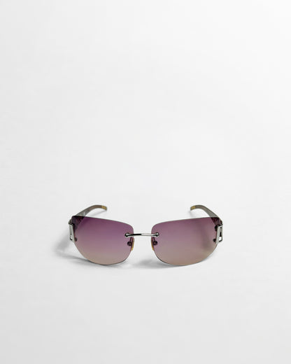 PPFM, Rimless Purple-Tint Sunglasses