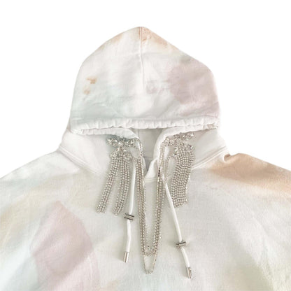 Collina Strada, SS20 Embellished Curved Hem Hoodie