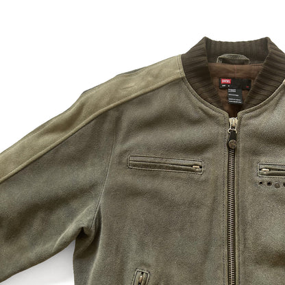 Diesel, Suede Fitted Bomber Jacket