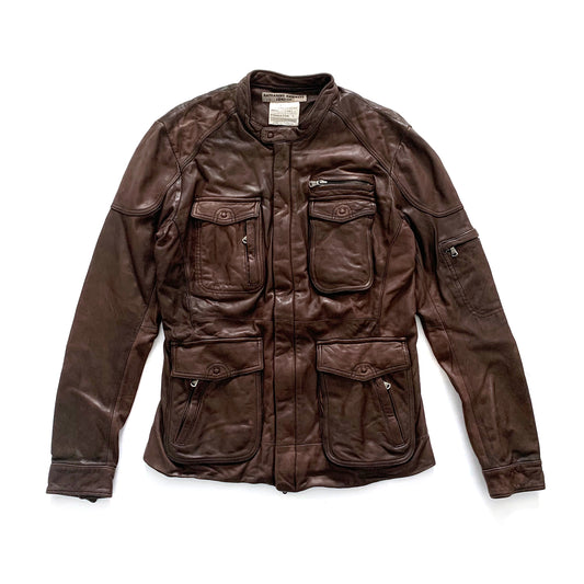 Katharine Hamnett, 9 Pocket Leather Moto Jacket