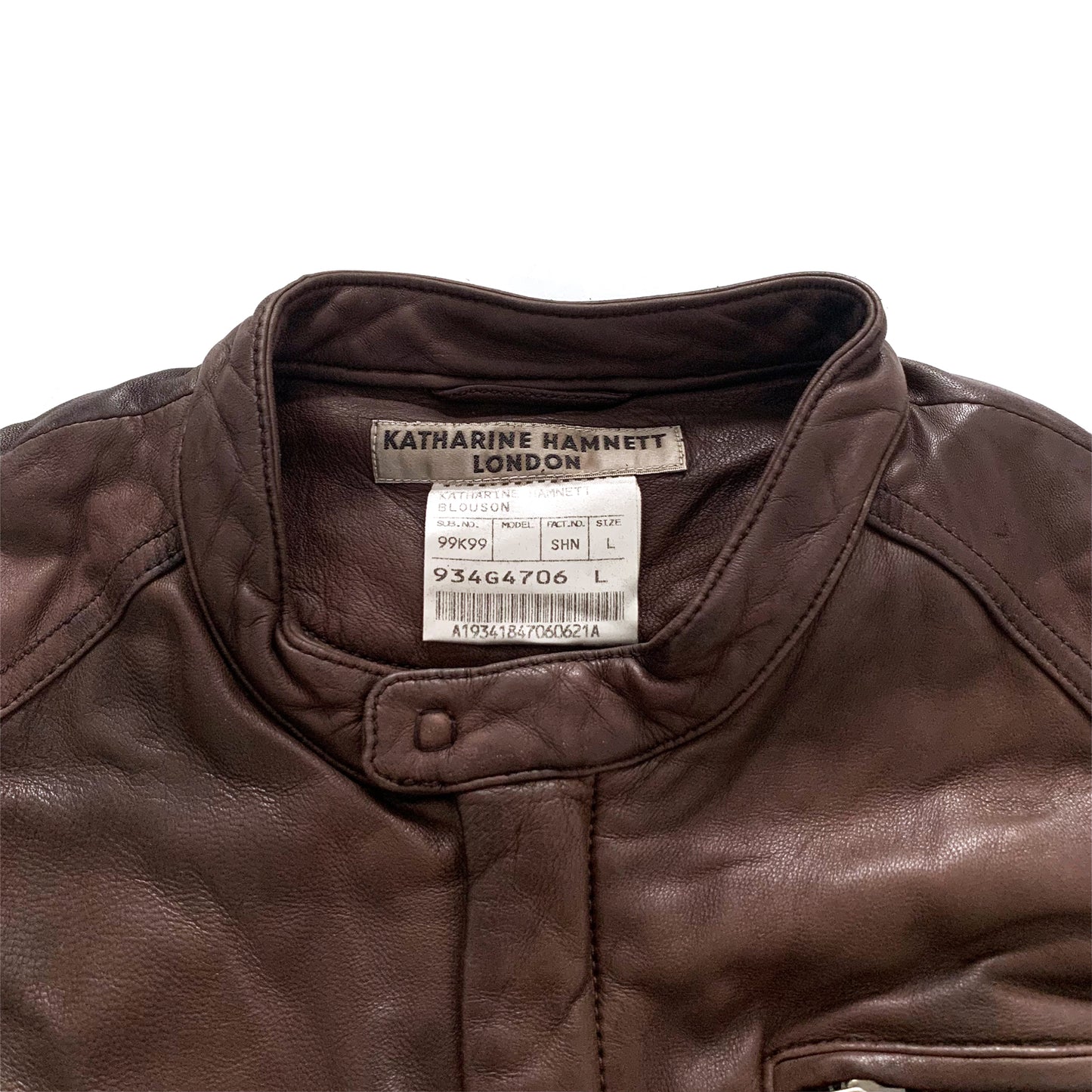 Katharine Hamnett, 9 Pocket Leather Moto Jacket