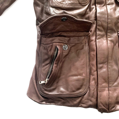 Katharine Hamnett, 9 Pocket Leather Moto Jacket