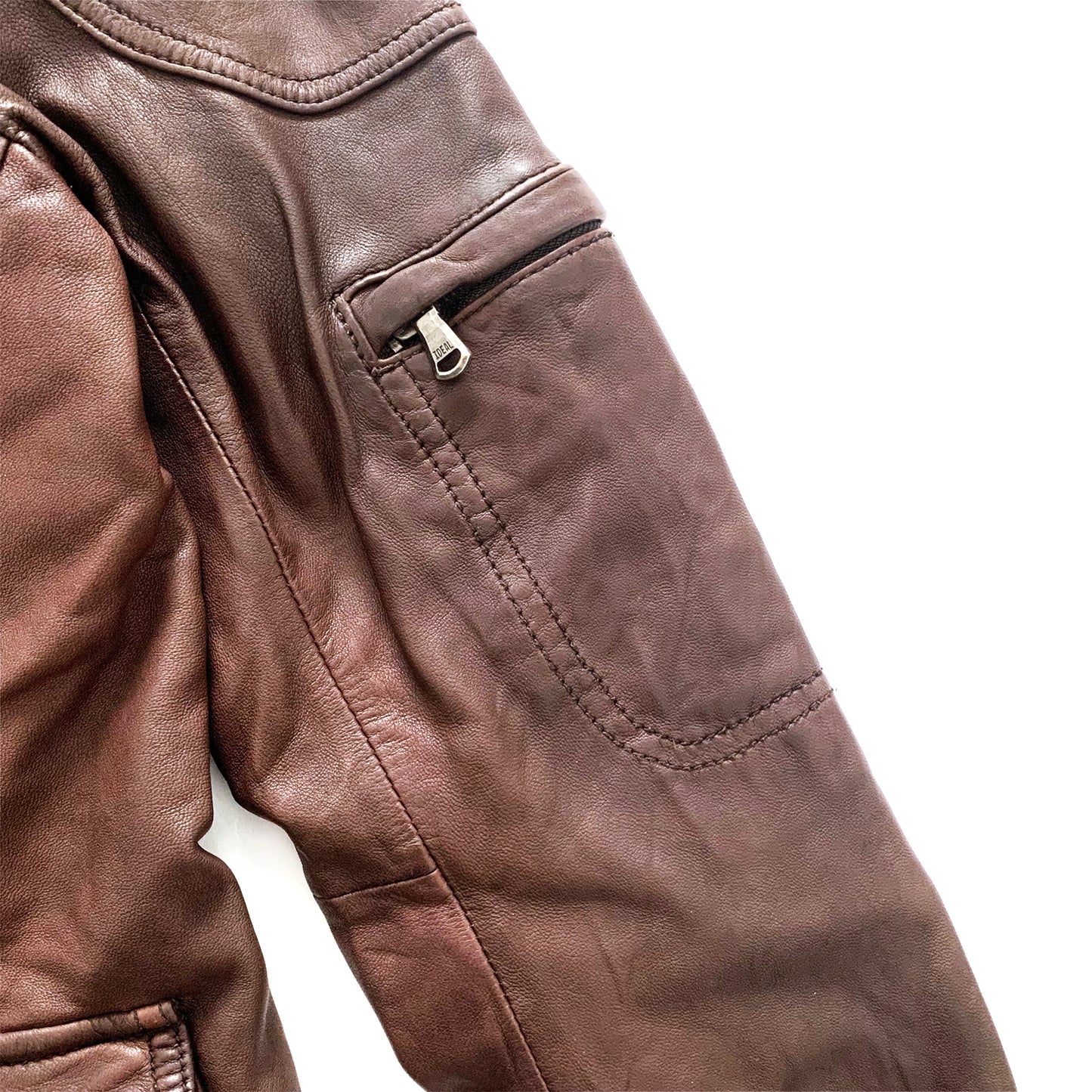 Katharine Hamnett, 9 Pocket Leather Moto Jacket