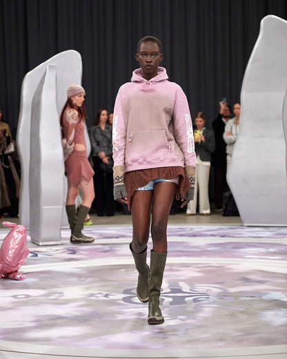 Paolina Russo, AW24 Distressed Knitted Hoodie