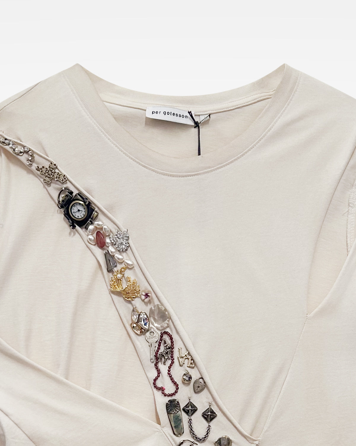 Per Gotesson, SS21 Embellished Slash T-Shirt