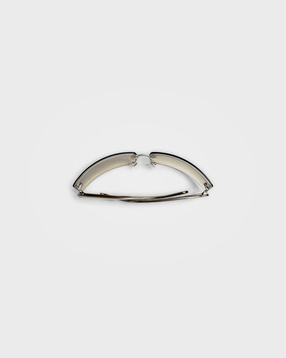 Prada, Rimless Rectangular Shield Sunglasses