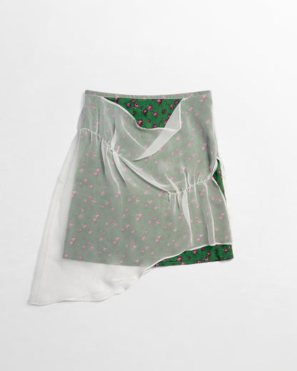 Sunaokuwahara, Layered Floral Skirt