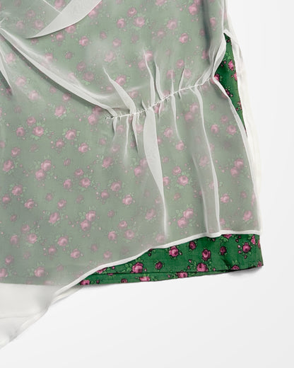 Sunaokuwahara, Layered Floral Skirt