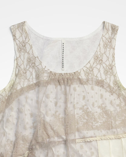 Sunaokuwahara, SS09 Layered Tulle Lace Tank