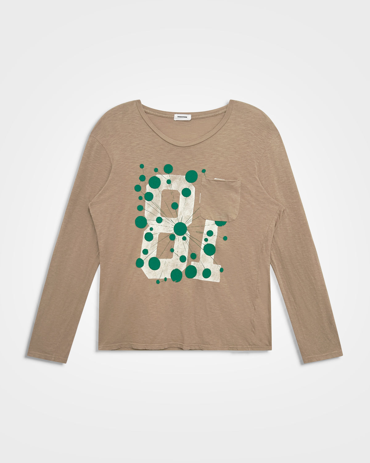 Undercover, AW11 Flocked Print Varsity Long-sleeve