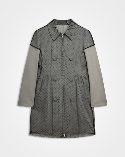 Undercover, SS02 Layered Tulle Double Breasted Trench Coat