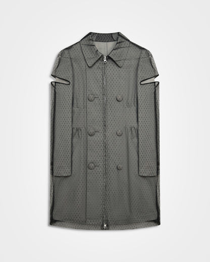 Undercover, SS02 Layered Tulle Double Breasted Trench Coat