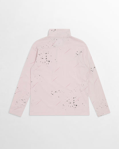 Undercover, SS02 Splattered Zipper Long-Sleeve Polo Top