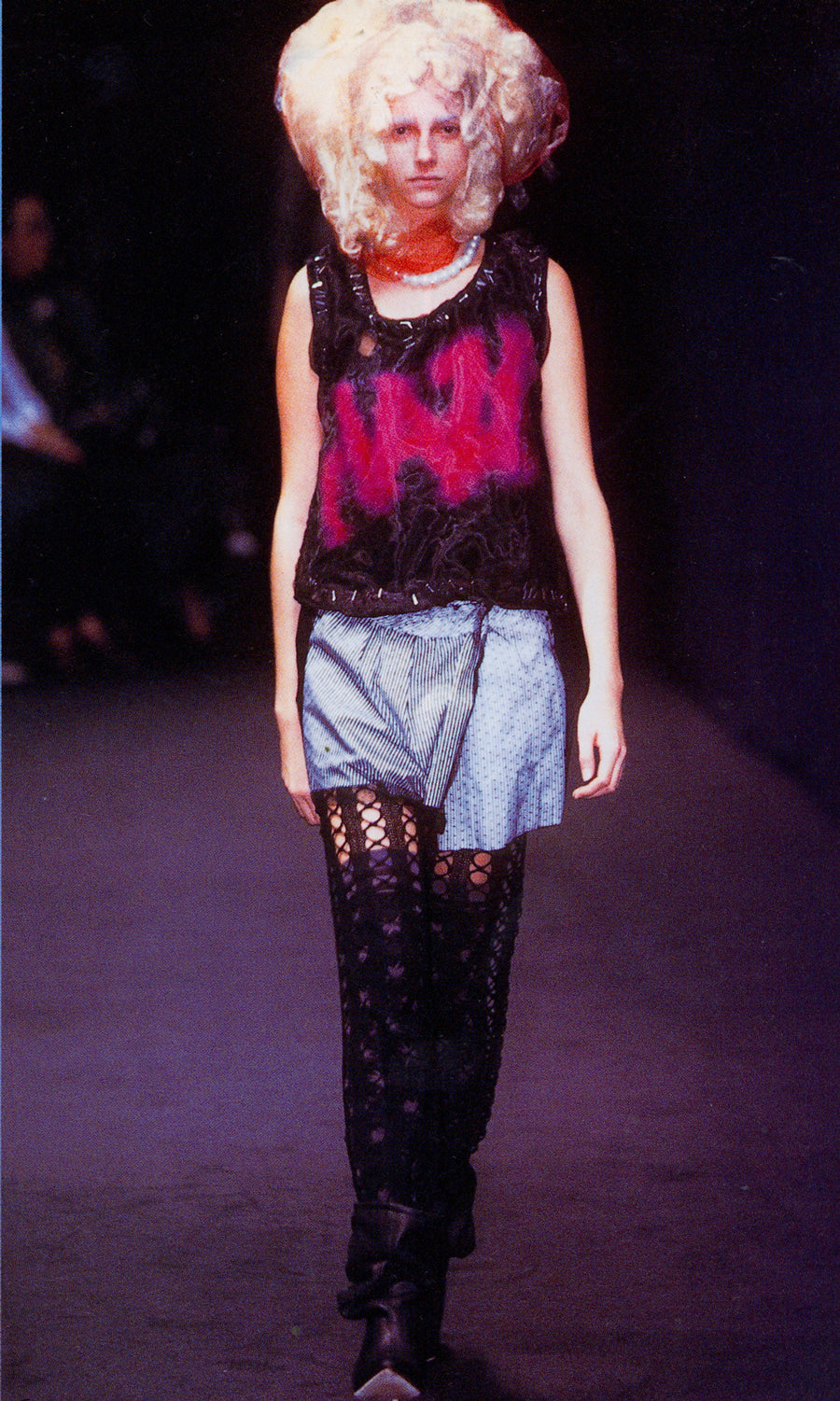 Undercover, SS02 Spotted Tulle Pearl Necklace
